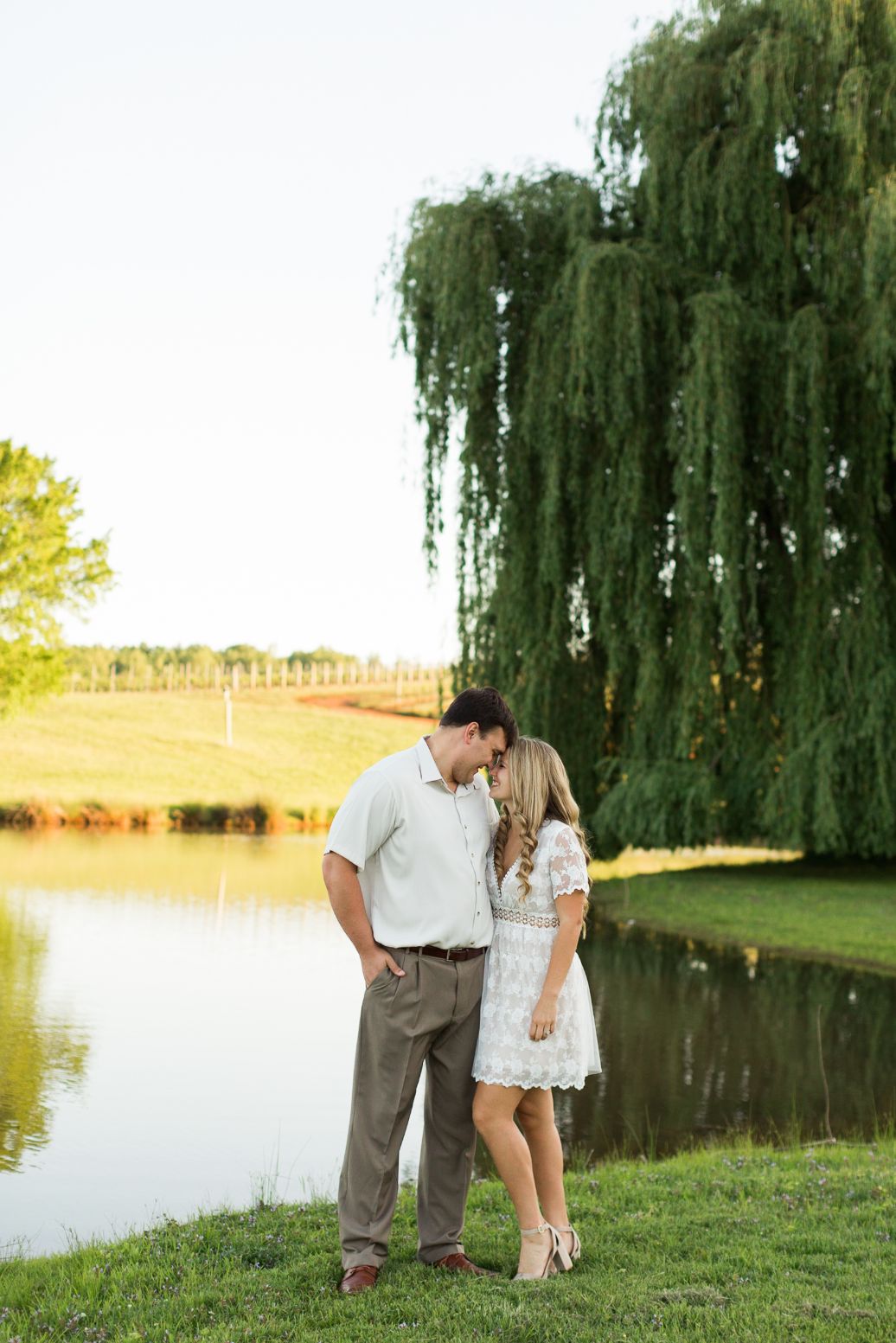 virginia winery engagement session