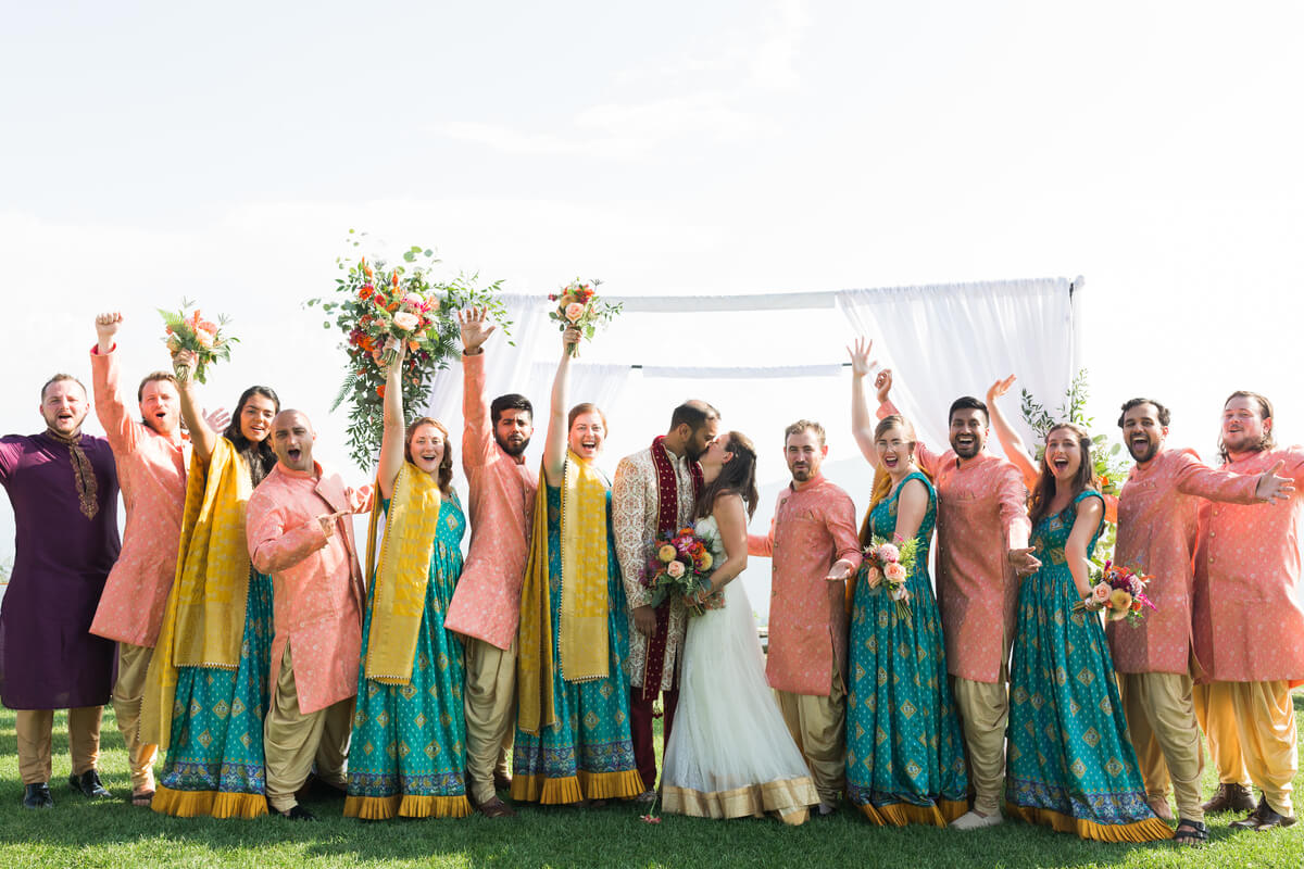 Wedding Party | Indian-American Wedding at Wintergreen Resort by Virginia Photographers