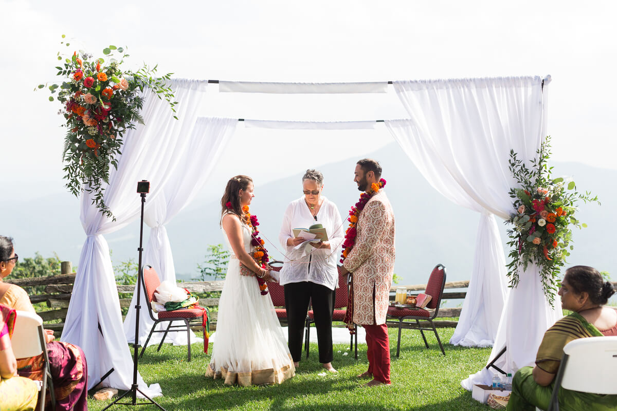 Ceremony | Indian-American Wedding at Wintergreen Resort by Virginia Photographers