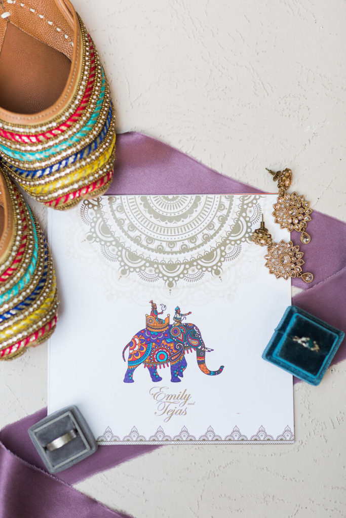 Wedding Invitation | Indian-American Wedding at Wintergreen Resort by Virginia Photographers