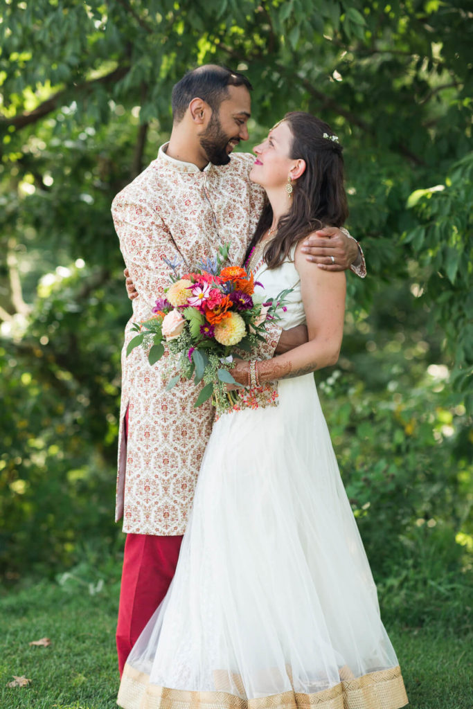 Couple portrait | Indian-American Wedding at Wintergreen Resort by Virginia Photographers
